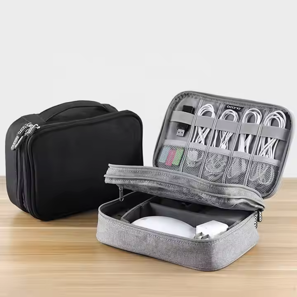 PLICKSY Tech Organizer Pouch – Dual Layer