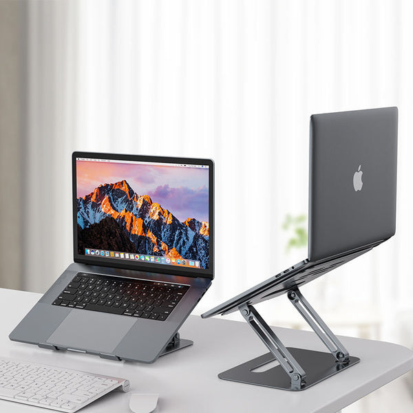 Adjustable Aluminum Laptop Stand – Silver