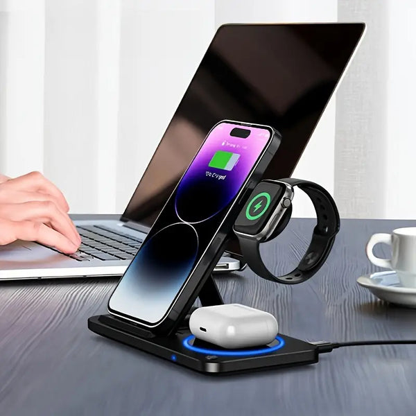 Plicksy 3-in-1 Wireless Charging Station